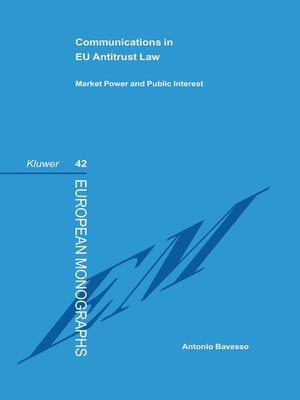 cover image of Communications in EU Antitrust Law
